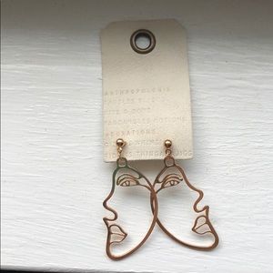 Asymmetrical Face Earrings